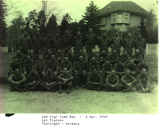 Image: 1st Platoon, 188th ECB, in Germany 1945